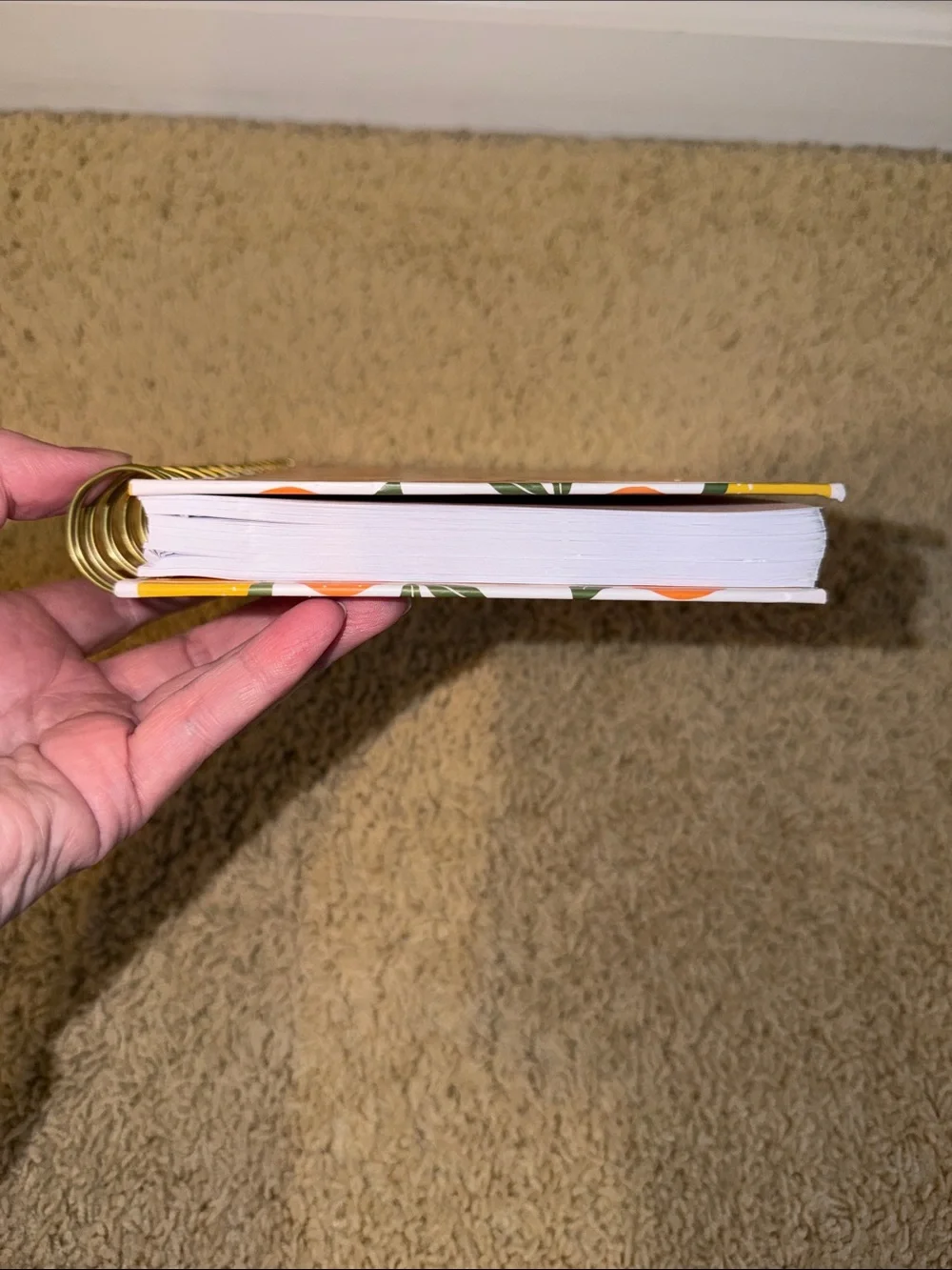 Elum Citrus Notes Spiral Journal — Orange & Yellow